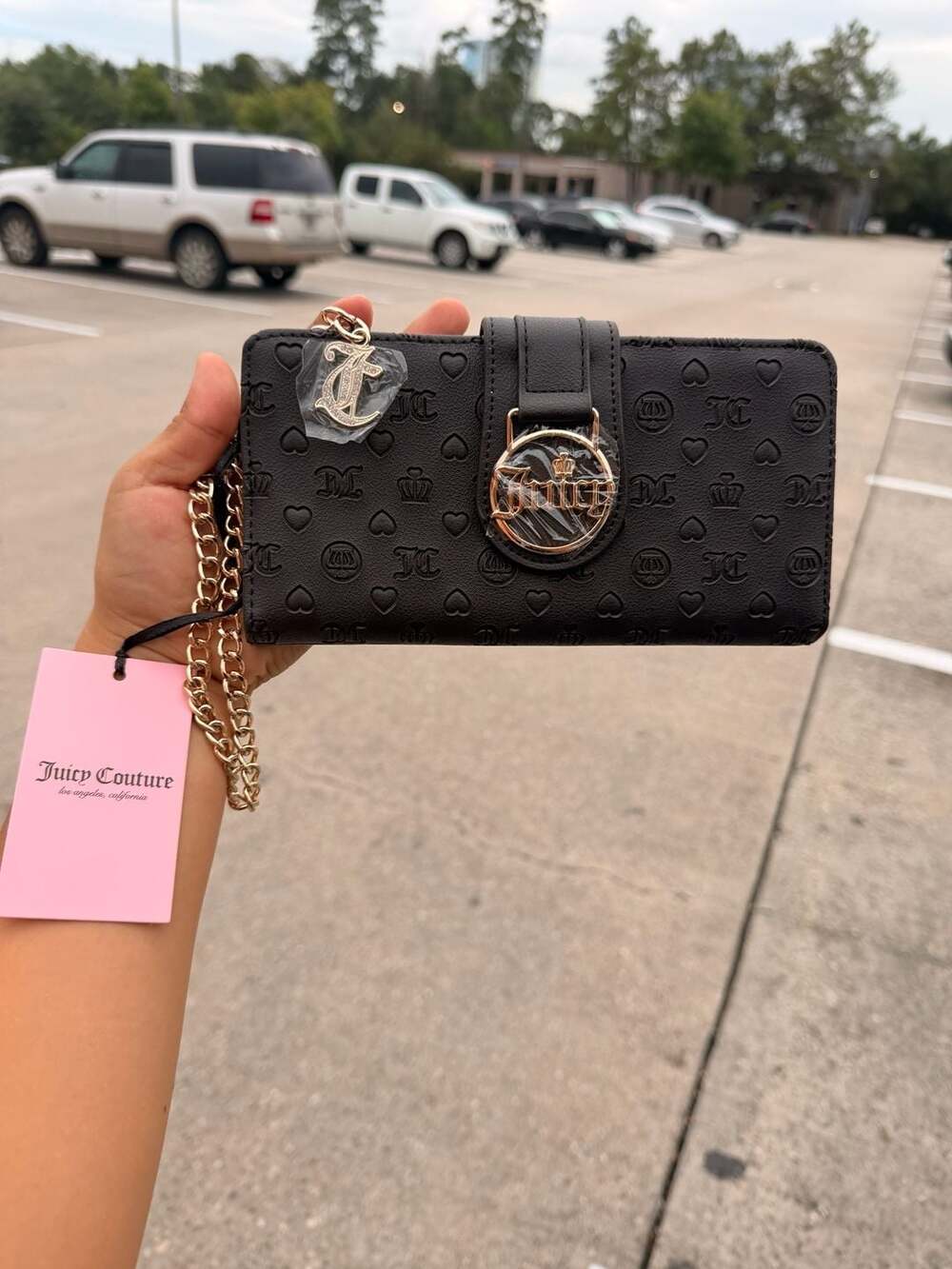 Juicy Couture First Class Couture Bifold Tab Wallet Chocolate